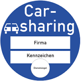 Carsharing Plakette