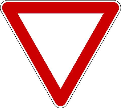 Wie verhalten Sie sich bei diesem Verkehrszeichen?