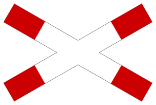 Andreaskreuz liegend